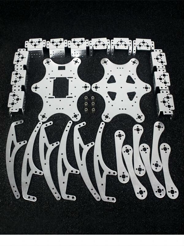18 dof spinne metalls truktur 6-beiniger hexapod roboter spinnen halterung für arduino roboter diy kit programmier bare roboters pinnen teile