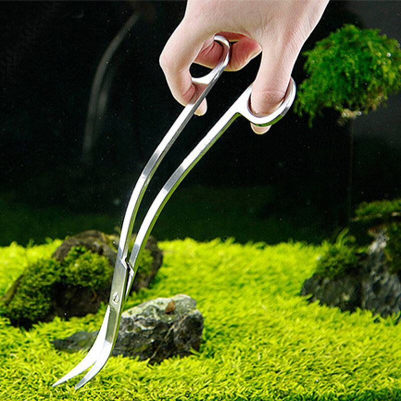 VIV качество ADA аквариумные водные ножницы из нержавеющей стали для растений, прямые изогнутые, в форме волны, инструмент для уборки и обслуживания