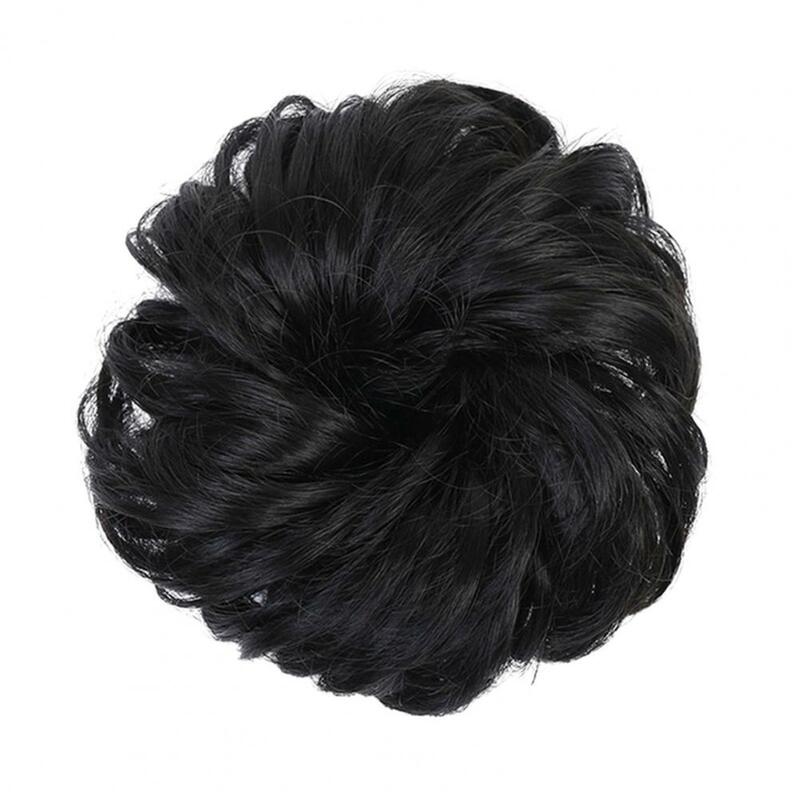 Женский парик в пучок, 2 шт., эластичные пушистые волосы из натурального высокотемпературного волокна