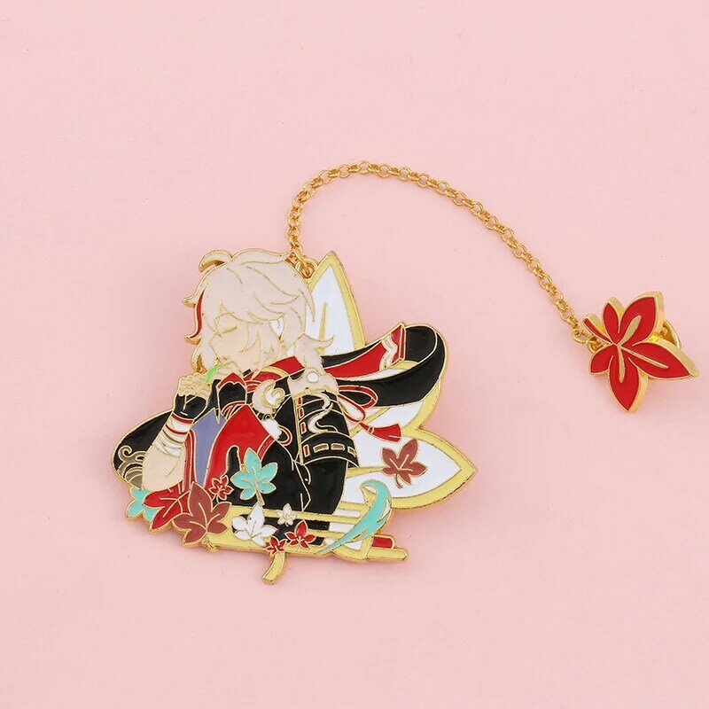 Game Genshin Impact Badges Xiao Hutao Venti Kaedehara Tartaglia Cosplay Brooches Jewelry Lapel Pin Props Badge Accessories Gift