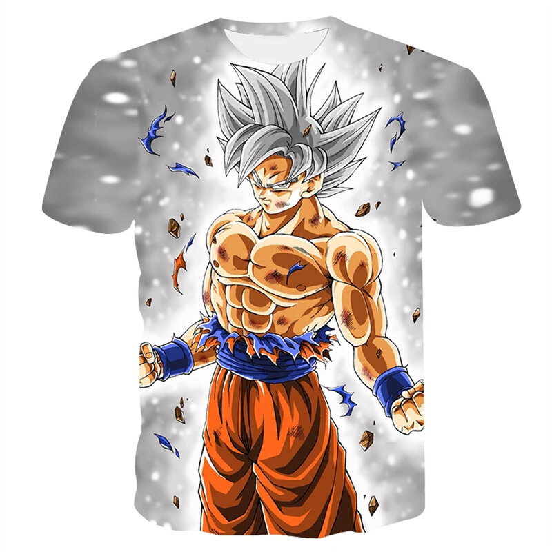 Cool children's Dragon Ball T-shirt Summer Boys Soft magliette traspiranti Anime da uomo manica corta abbigliamento Casual Boy Sports Tee