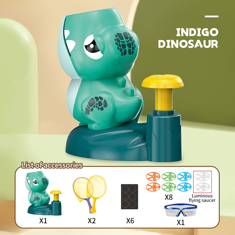 부드러운 플라스틱 재미있는 디스크 플라잉 접시, 만화 공룡 개구리 재미있는 배출 야외 실내 장난감 어린이 선물