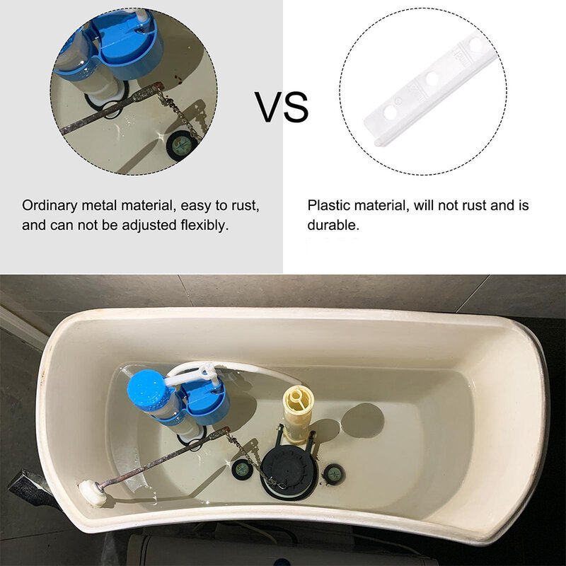Bathroom Supplies Push-Button Toilet Parts Water-saving Accessories Plastic Replacement Side Mount Bathroom Brand New