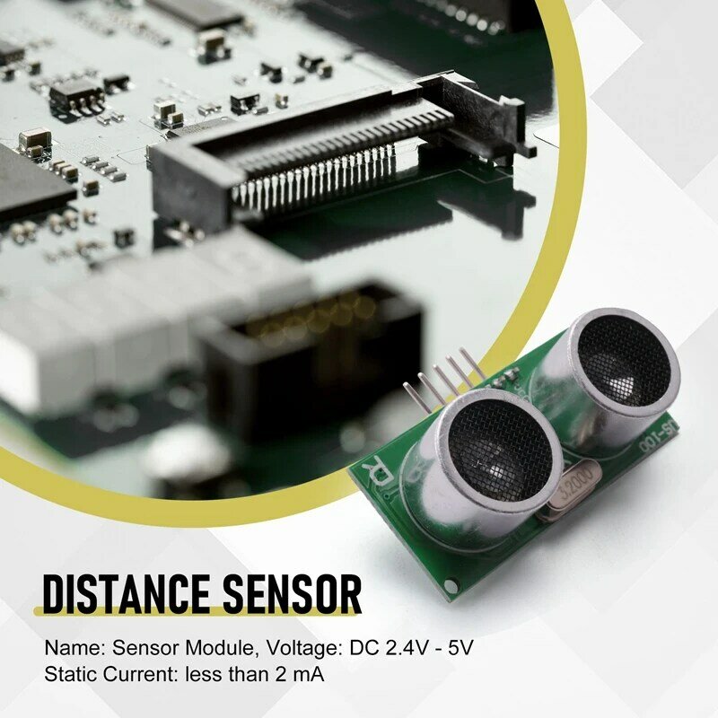 Modul Sensor ultrasonik US-100 DC 2.4V - 5V dengan jarak jarak kompensasi suhu