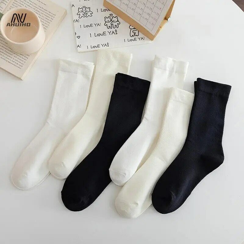 1Pair Spring And Autumn Jk Japanese Style Multi-Color Fashion Comfortable Socks For Women