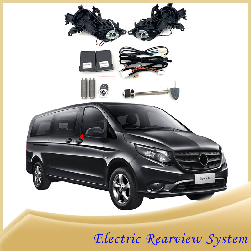 Espejo retrovisor eléctrico automático para coche, Kit de módulo de sistema plegable lateral, inteligente, para mercedes-benz VITO 2018-2023