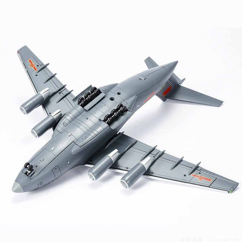 نموذج مصنوع من خليط معدني من الصين Y20 ، طائرة نقل عسكرية قتالية ، 1:100 مقياس ، مجموعة هدايا ألعاب ، عرض محاكاة