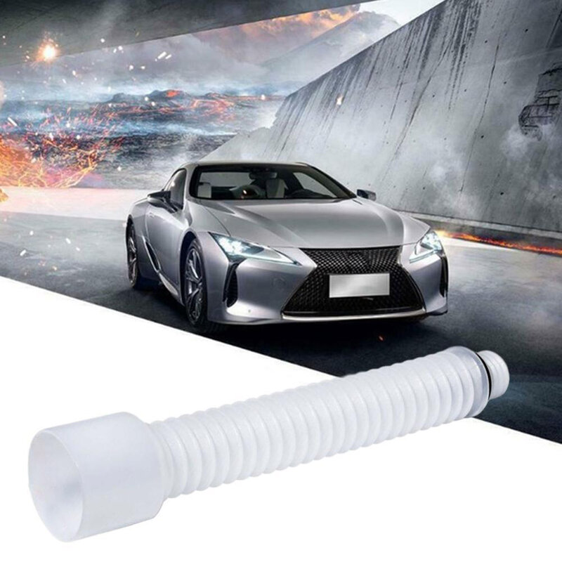Brand New Oil Change Funnel Tool Part Environmentally Friendly Highly Elastic Plastic White 1 PC Easier To Refuel