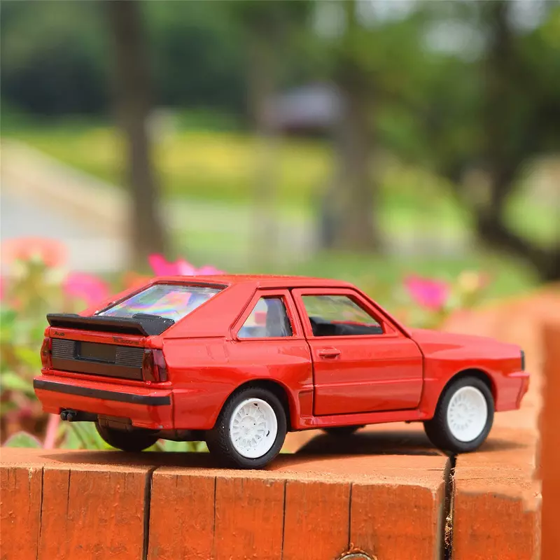 Модель спортивного автомобиля WELLY 1:36 Audi Sport Quattro из сплава, литая металлическая игрушка, Модель гоночного автомобиля, имитация детских подарков