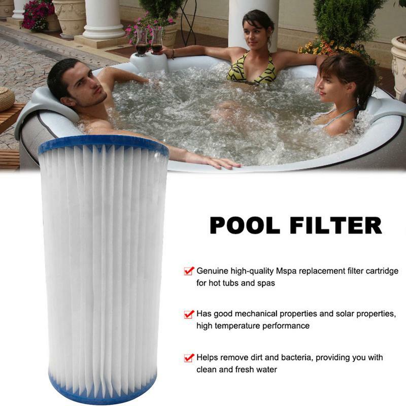Cartuchos de filtro de agua para piscina, recambio de filtro tipo A o tipo C, cuidado diario