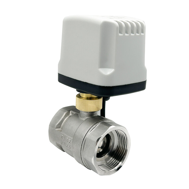 1/2" 3/4" 1" 2"  3S Quick Opening Normally Closed Stainless Steel Motorized Valve 220V 12V 24V 2-Wire  Electric Ball Valve