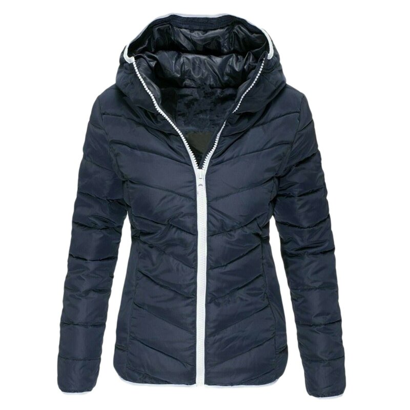 Winter Cotton Hooded Coat Female Streetwear Slim Fashion Warm Parkas For Women Clothing 2023 New Thicken Jackets Outwear