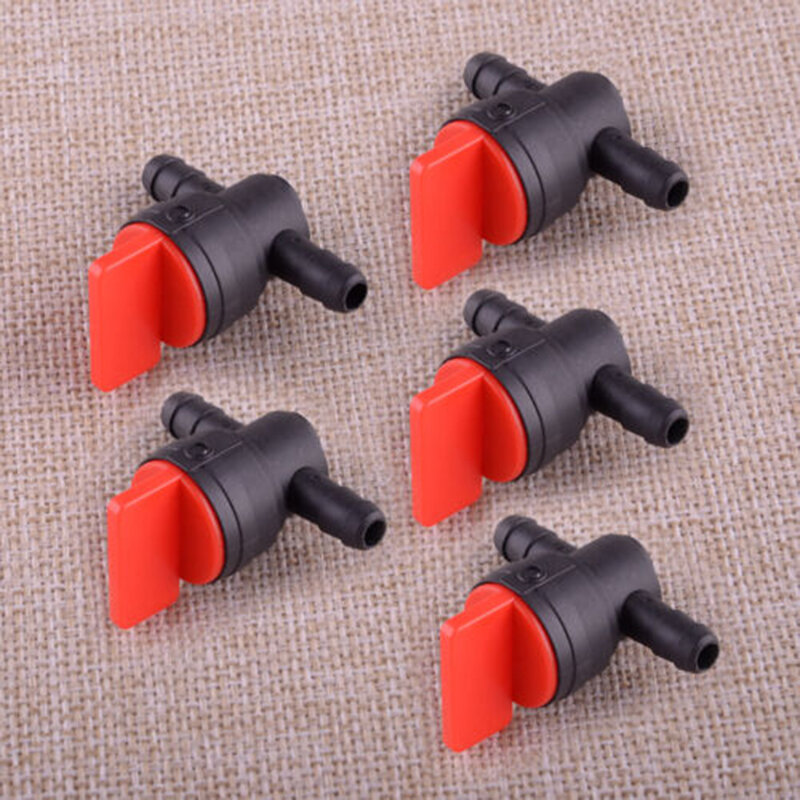 Universal 5pcs Car Carburettor Valve Switch Petrol Fuel Hose Pipe On-Off Faucet Tap Switch Connector For Moto Scooter Valve
