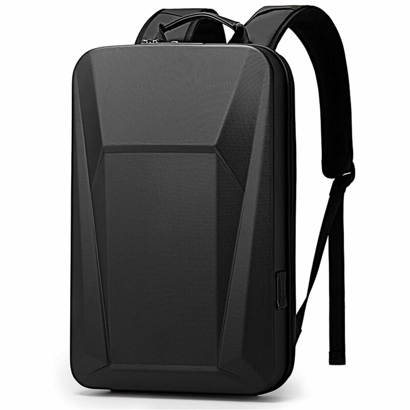 Laptop Shell Mochila Masculina Hard, TSA Lock Gaming Mochila, Carregamento USB, Slim E-sport Pack, Impermeável, Anti-Roubo Sacos de Viagem, 16"