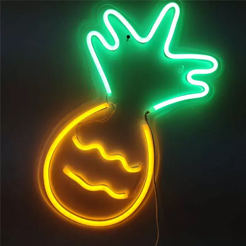 Panneau Lumineux Néon LED Coloré, Aile de Lampe, Crème Glacée, Rose Néon, Chambre d'Enfant, Déco Maison, Signe Sexy