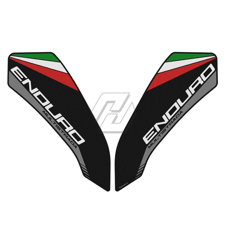 Side Tanque Proteção Pad, Joelho Grip Mat, Borracha Adesivo, Traction Pad para Ducati Multistrada Enduro 1200 1260 V2 V2S