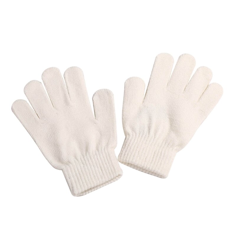 Warme gebreide handschoenen voor kinderen Modieuze handschoenen Effen kleur kinderhandschoenen