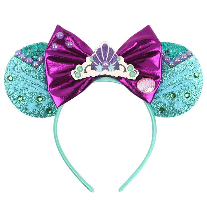2024 popolare Glitter Leopard paillettes Mouse Ears Hairband Women Girls Cosplay fascia Party Head Wear accessori per capelli per bambini fai da te