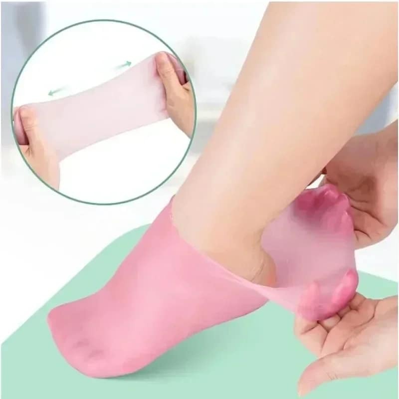 Calzini in Silicone Spa guanti Gel idratante calzino esfoliante prevenire la secchezza pelle morta screpolata rimuovere la protezione cura delle mani del piede
