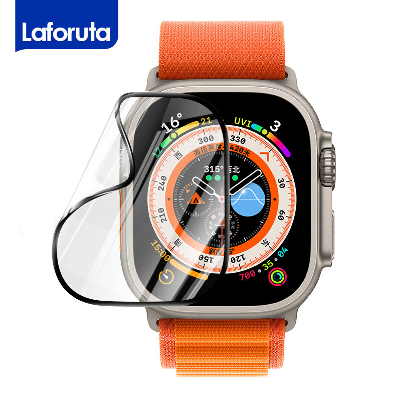 Untuk Apple Watch Ultra 49MM Pelindung Layar Bukan Kaca Pelindung untuk Apple Watch Seri 8/7/6/5/4/SE Iwatch 45MM 40MM 41MM 44Mm