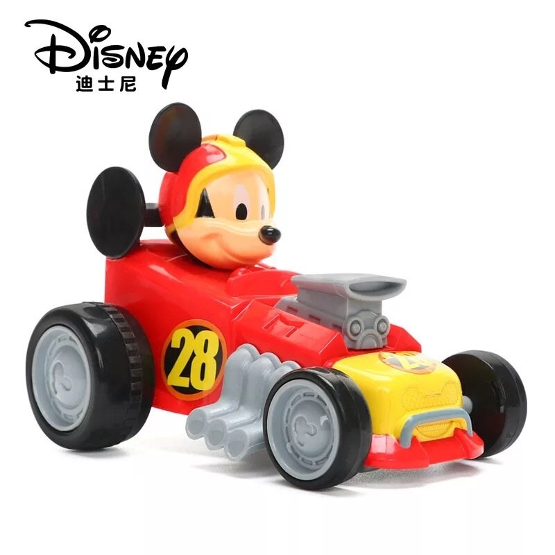 子供のためのディズニーの絵,ミッキーとミニー,ドナルドダック,デイジー,素晴らしい品質のプラスチック製の車のおもちゃ,子供のための誕生日プレゼント