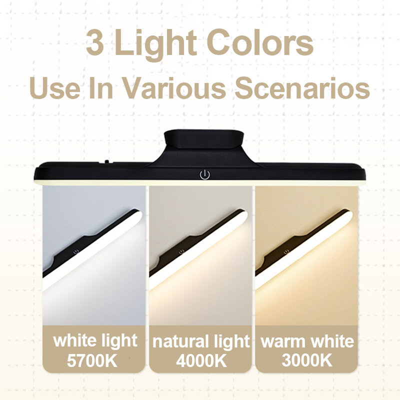 Đèn LED Trang Điểm Đèn Ánh Sáng Vanity Đèn 5V USB 30CM Bảo Vệ Mắt Sạc Di Động Treo Từ Đèn Công Tắc Cảm Ứng ánh Sáng