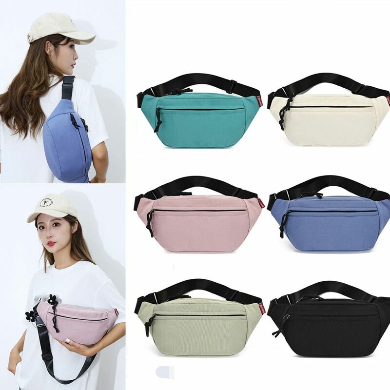 Large Capacity Crossbody Bag Fashion Belt Pouch Oxford Cloth Chest Bags Casual Handbag Girls