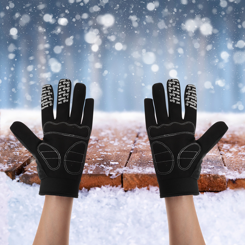 Guantes de dedo de calavera para adultos, protectores de manos para ciclismo, color negro, Unisex, Otoño e Invierno