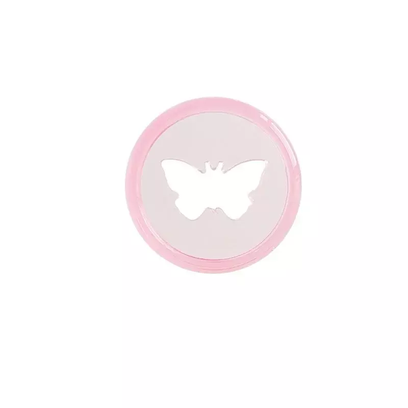 28MM motyl galaretka przezroczysta klamra wiążąca luźny liść grzyb otwór plastikowa tarcza wiążąca dziewczyna notatnik klej