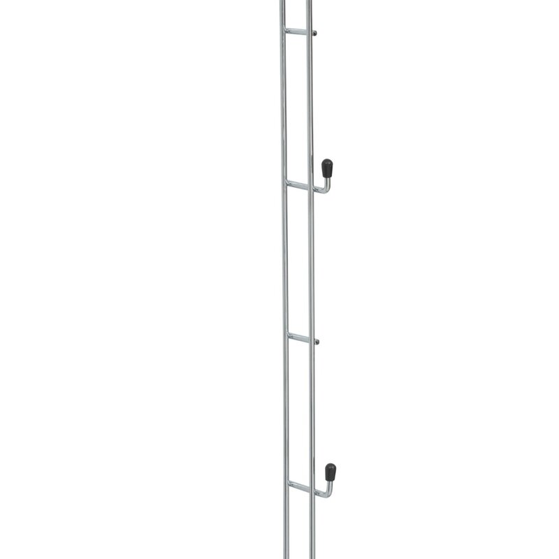 Percha de armario de Metal ajustable de 2 niveles, barra organizadora en cromo, paquete de 2