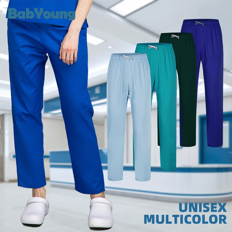 Pantalon d'Infirmière Multicolore à 3 Poches pour Clinique Dentaire, Surintendant de Travail, Toilettage d'Animaux de Compagnie, pour Femme