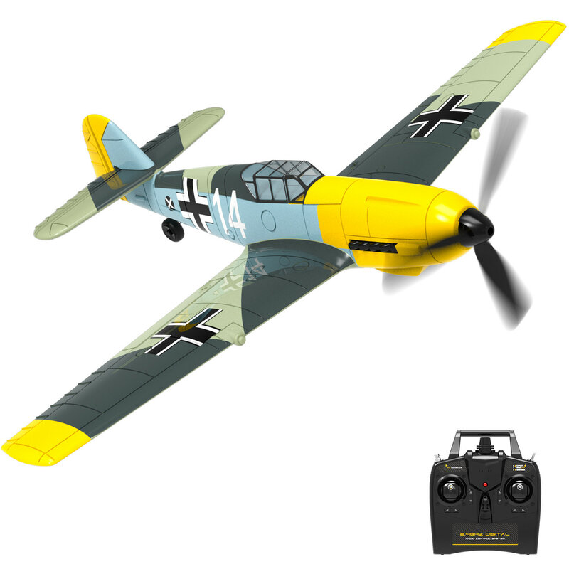 طائرة RC مبتدئة RTF مع مثبت Xpilot ، لعبة هوائية بمفتاح واحد ، ألعاب خارجية للأطفال والأطفال ، BF 109 ، 4WD