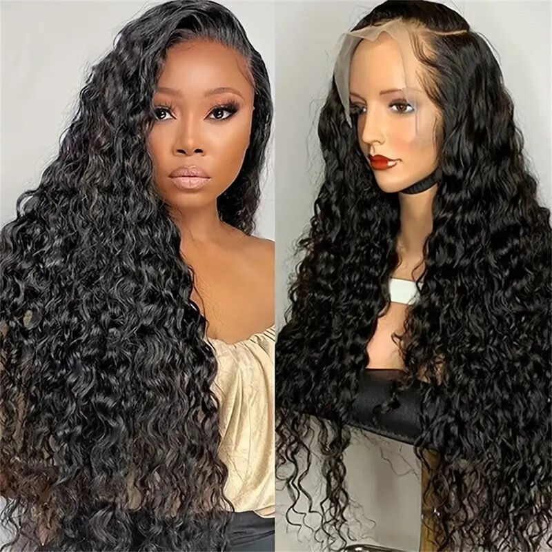 13x6 Hd Lace Deep Wave Frontal Wig Glueless Brazilian Remy Hair 13x4 Lace Front Wigs Curly Human Hair Pre Plucked