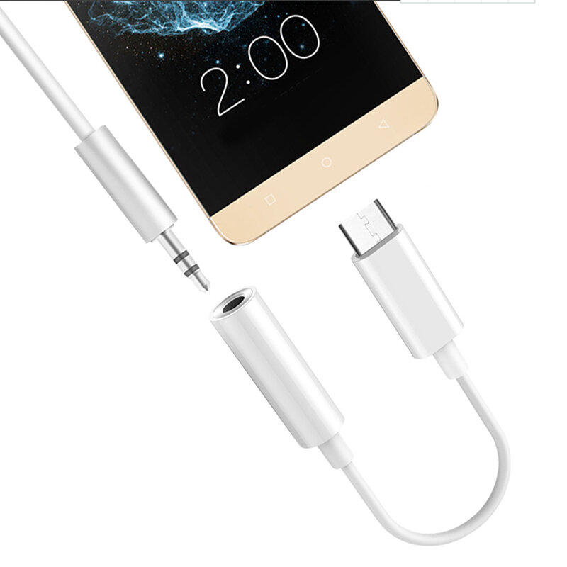 이어폰 케이블 어댑터 USB-C 타입 C 3.5mm 잭 헤드폰 케이블 오디오 Aux 케이블 어댑터 Xiaomi 화웨이 스마트 폰용