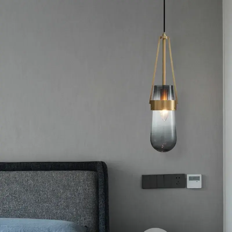 Скандинавская Минималистичная фотолюстра с одной головкой, кухонная настольная лампа, креативная индивидуальность, дизайнерская Роскошная подвеска