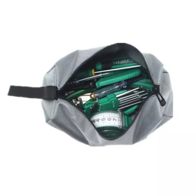 Bolsa de herramientas de mano de piezas, organizador de caja de instrumentos de lona impermeable, tornillos pequeños, clavos, brocas, piezas de Metal, 1 unidad