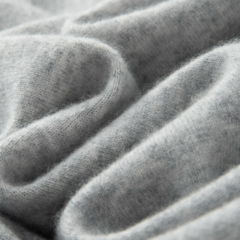 100 Ordos maglione di lana abbigliamento da uomo con scollo a v Pullover a maniche lunghe in Cashmere lavorato a maglia top con fondo morbido caldo