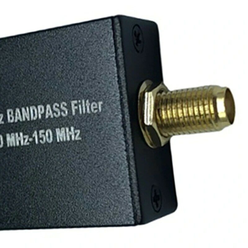 Filtro de paso de banda de 137Mhz, filtro especial para satélite meteorológico, duradero, fácil de usar, negro