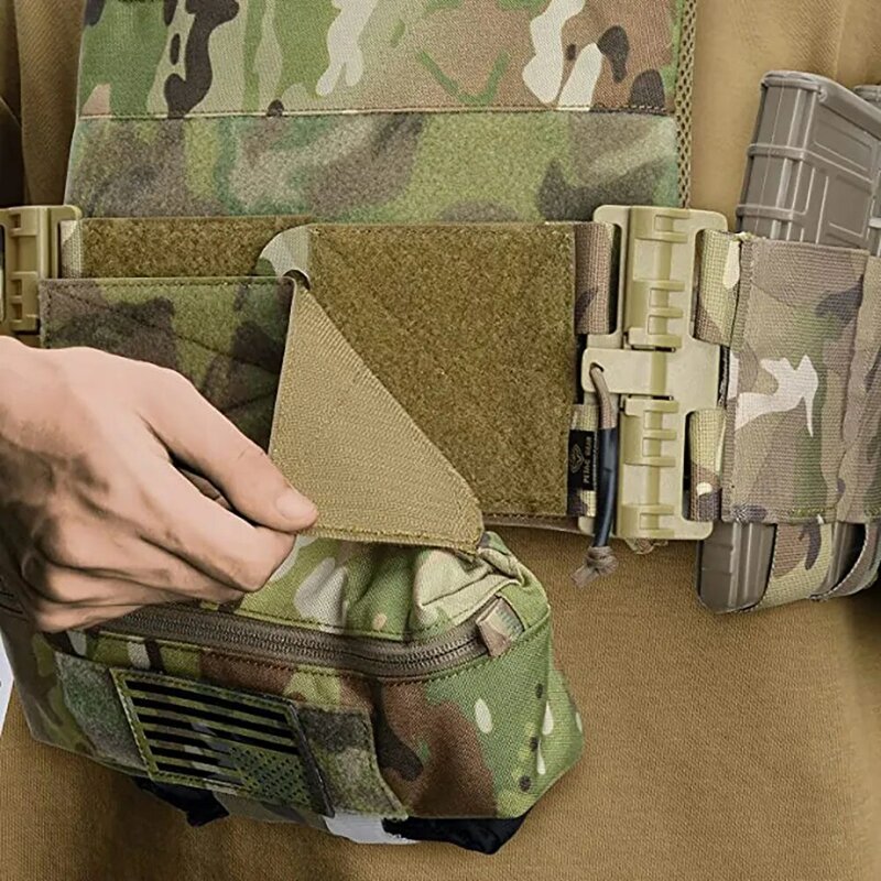 Tactical Vest Dangler Drop Pouch Mini Abdominal Dump Drop Pouch Fanny Pack for JPC CPC LBT D3CR MK3 MK4 Plate Carrier Storage