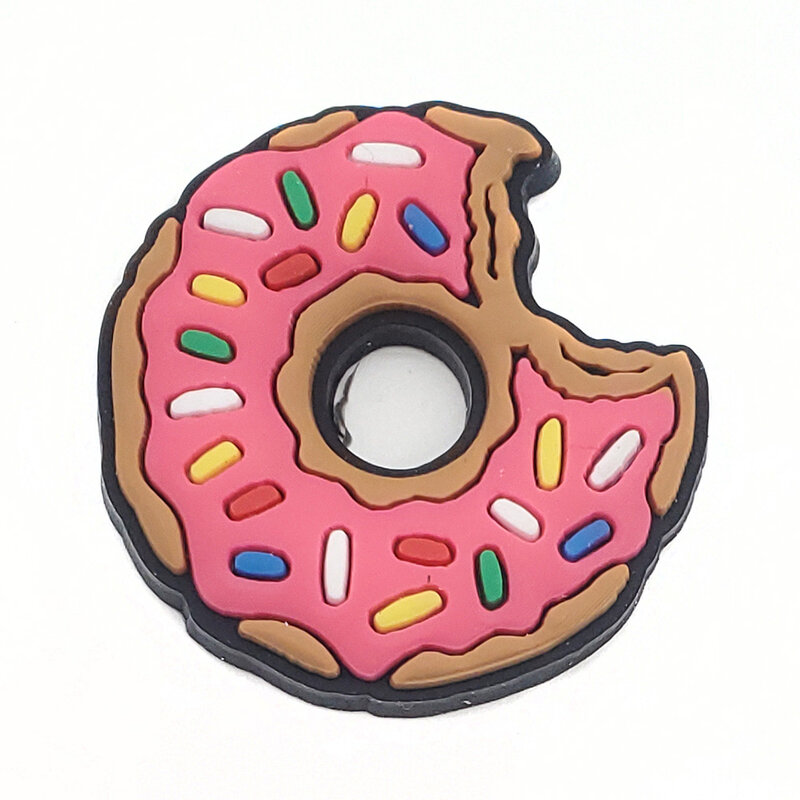 Neue 1 stücke Cartoon Donut Schuh Charms DIY Dessert Getränk Clog Schuh Zubehör PVC Sandalen dekorieren Schnalle Kind Mädchen Erwachsenen Party Geschenk