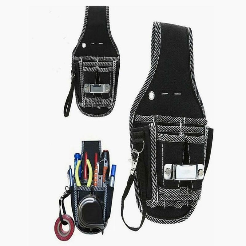 Bolsa de herramientas de cintura de reparación de electricista con múltiples bolsillos, gran capacidad, tela Oxford 600D, bolsa de cintura para exteriores