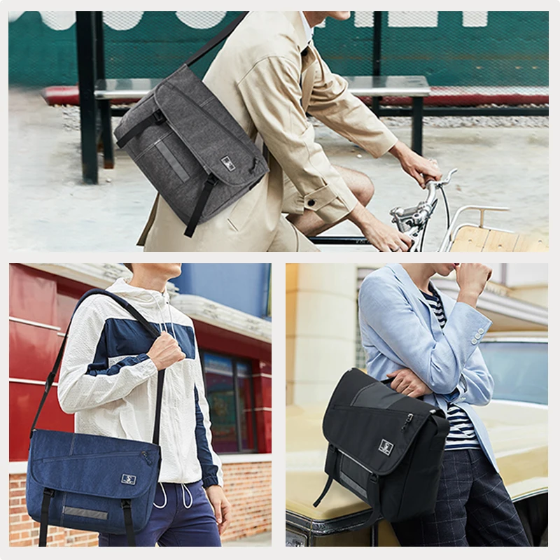 OIWAS, мужская сумка на плечо, модная дорожная сумка-мессенджер, мужской холщовый портфель, 15 дюймов, для ноутбука, мужская сумка через плечо для подростков