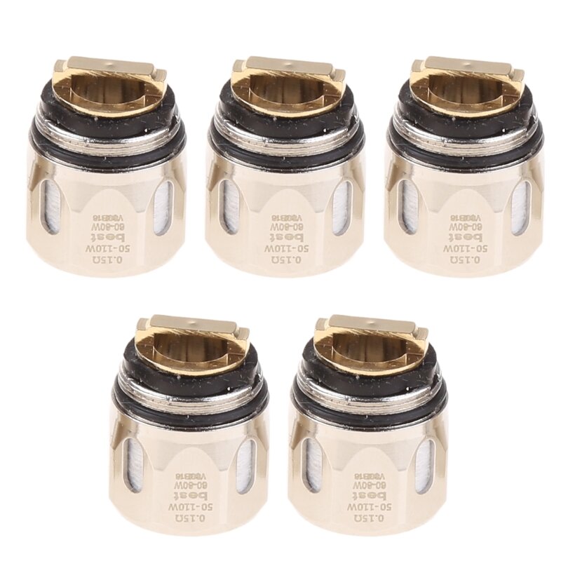 2024 New 5 Pieces/set Vape Atomizer Core Replacement Coils Metal Coil for Head Replacement for GT2 GT4 GT6 GT8 GT for Tank Kit