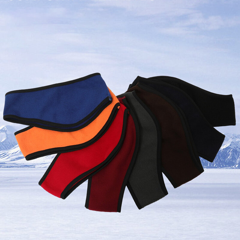 Fleece Ear Warmer Headband para homens e mulheres, capa de orelha grossa, corrida, esqui, equitação, tempo frio, inverno