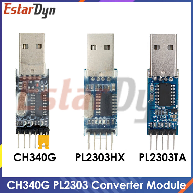 Модуль адаптера преобразователя PL2303HX PL2303 с USB на RS232 TTL/модуль преобразователя USB TTL UART, модуль CH340G CH340, переключатель 3,3 В, 5 В