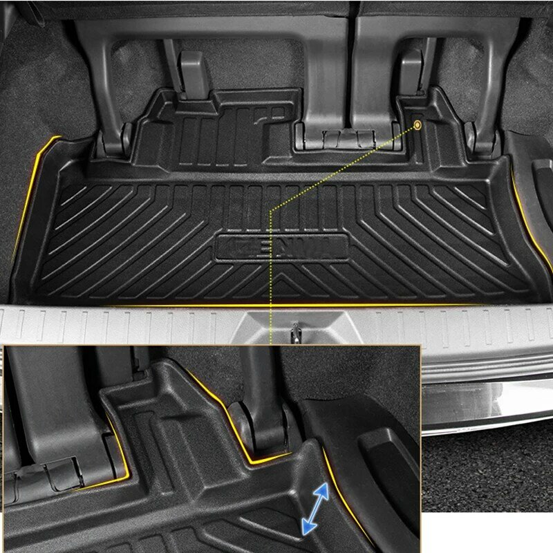 Для Toyota Sienna коврик для багажника ТПЭ водонепроницаемый напольный коврик 2011 ~ 2023 Sienna аксессуары для интерьера