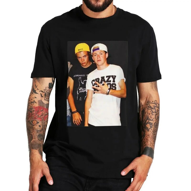 Unisex śmieszny T-Shirt UE rozmiar 100% bawełniana Frat Narry T Shirt Harry And Niall brat Boy my body mój wybór graficzne koszulki