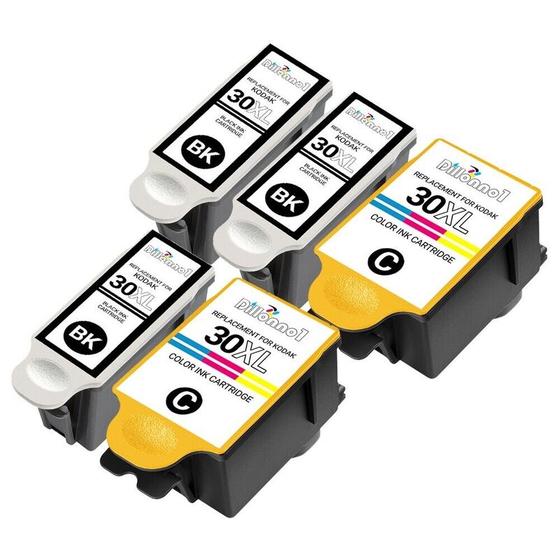 Cartuchos de tinta para Kodak 30XL, paquete de 5 cartuchos de tinta para ESP C110 ESP Office 2170 ESP C310