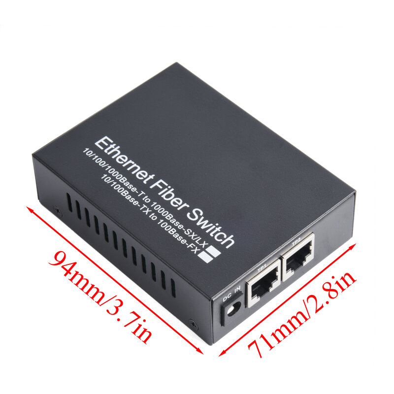 1pcs Gigabit sfp Medien konverter 2 sfp zu 2 rj45 Transceiver 1000/m Glasfaser schalter mit 3km/20km lc/sc sfp Modul