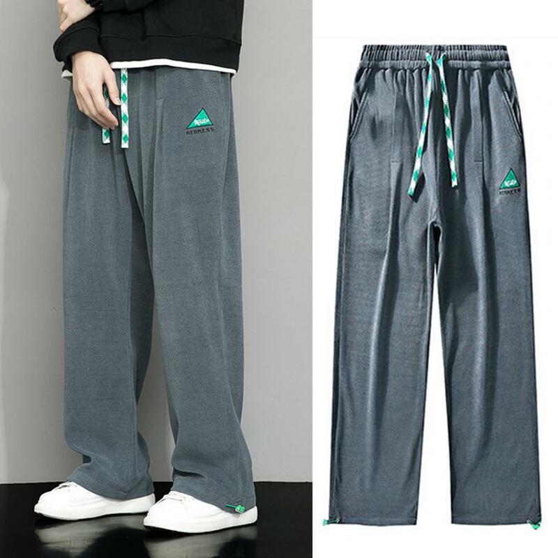 Джинсы мужские хлопковые мешковатые, брендовая одежда, брюки-карго из денима с эластичным поясом, рабочие штаны с широкими штанинами в Корейском стиле, 4XL